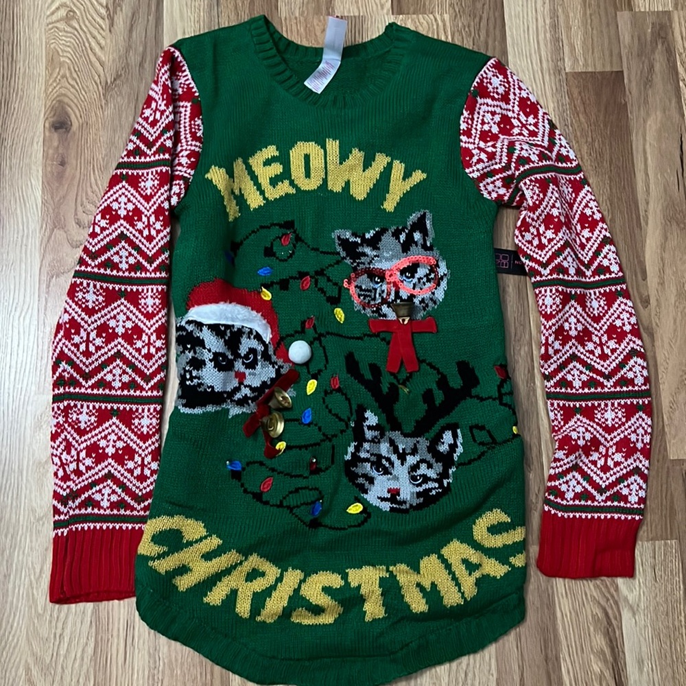 Cats Christmas sweater